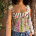 Nayah Striped Crop Top [NUU6HYLL]
