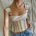 Nayah Striped Crop Top [6ZVDFFMC]