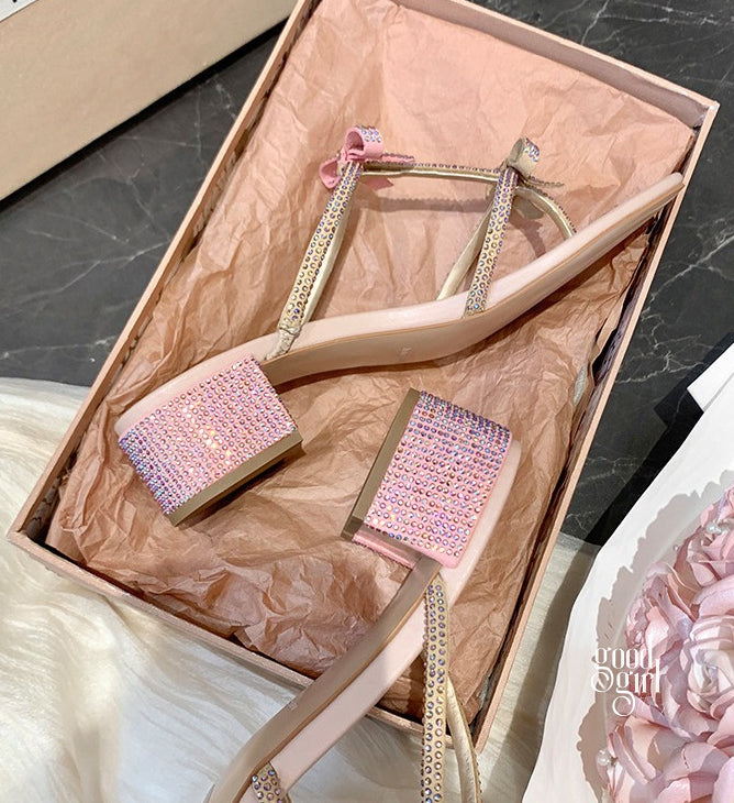 Nehemiah Sparkling Bow Sandals [GKSZG3NM]