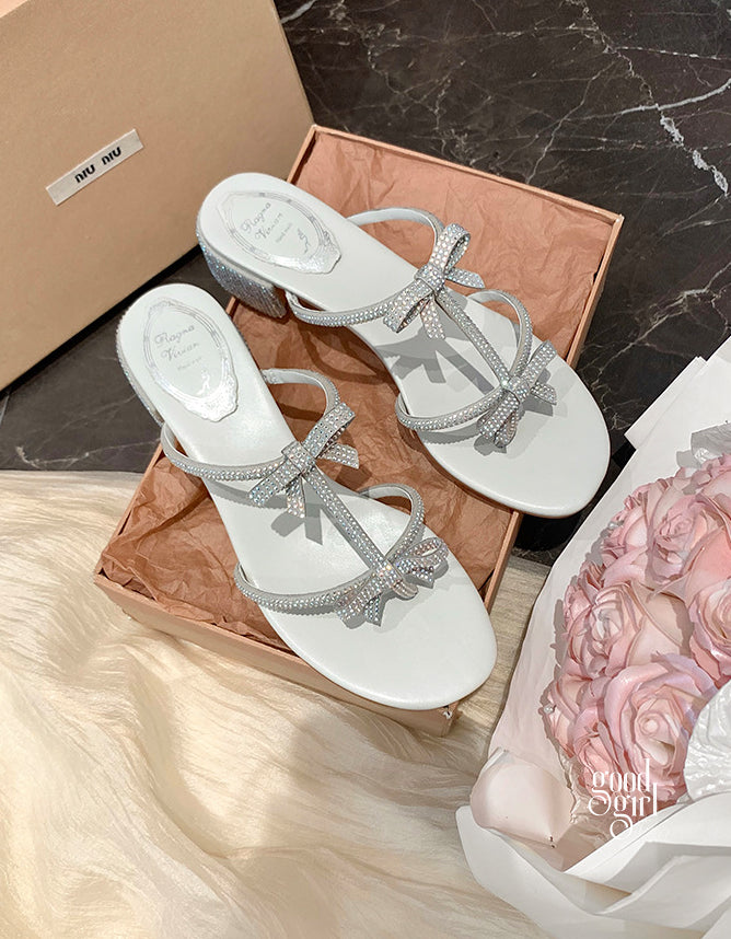 Nehemiah Sparkling Bow Sandals [PXLL24S6]