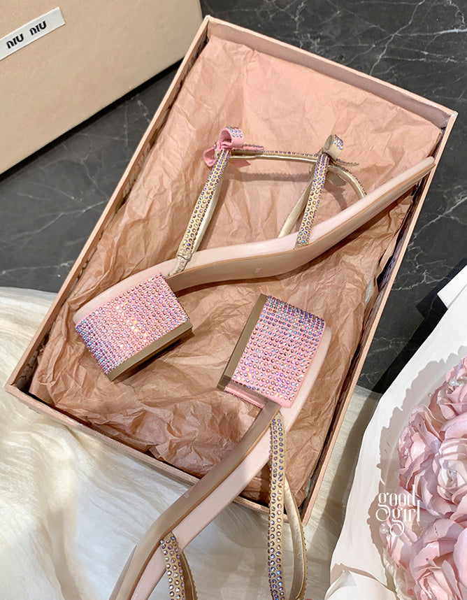 Nehemiah Sparkling Bow Sandals [XVNTJ4MM]