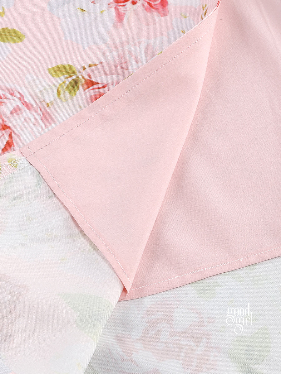 Neila Printed Strapless Maxi Dress [I421BG6M]