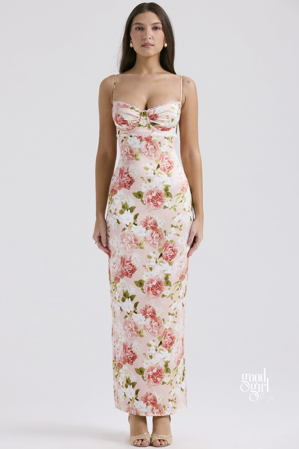Neila Printed Strapless Maxi Dress [R0ID1JAH]