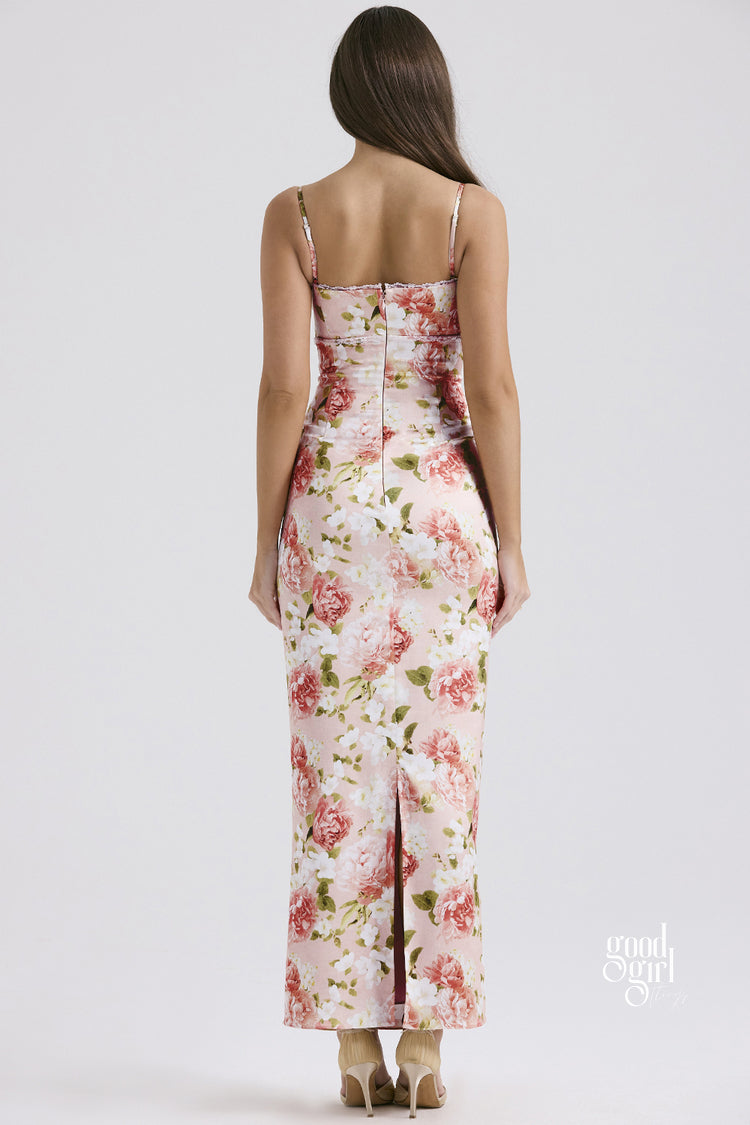 Neila Printed Strapless Maxi Dress [DHOPIMCO]