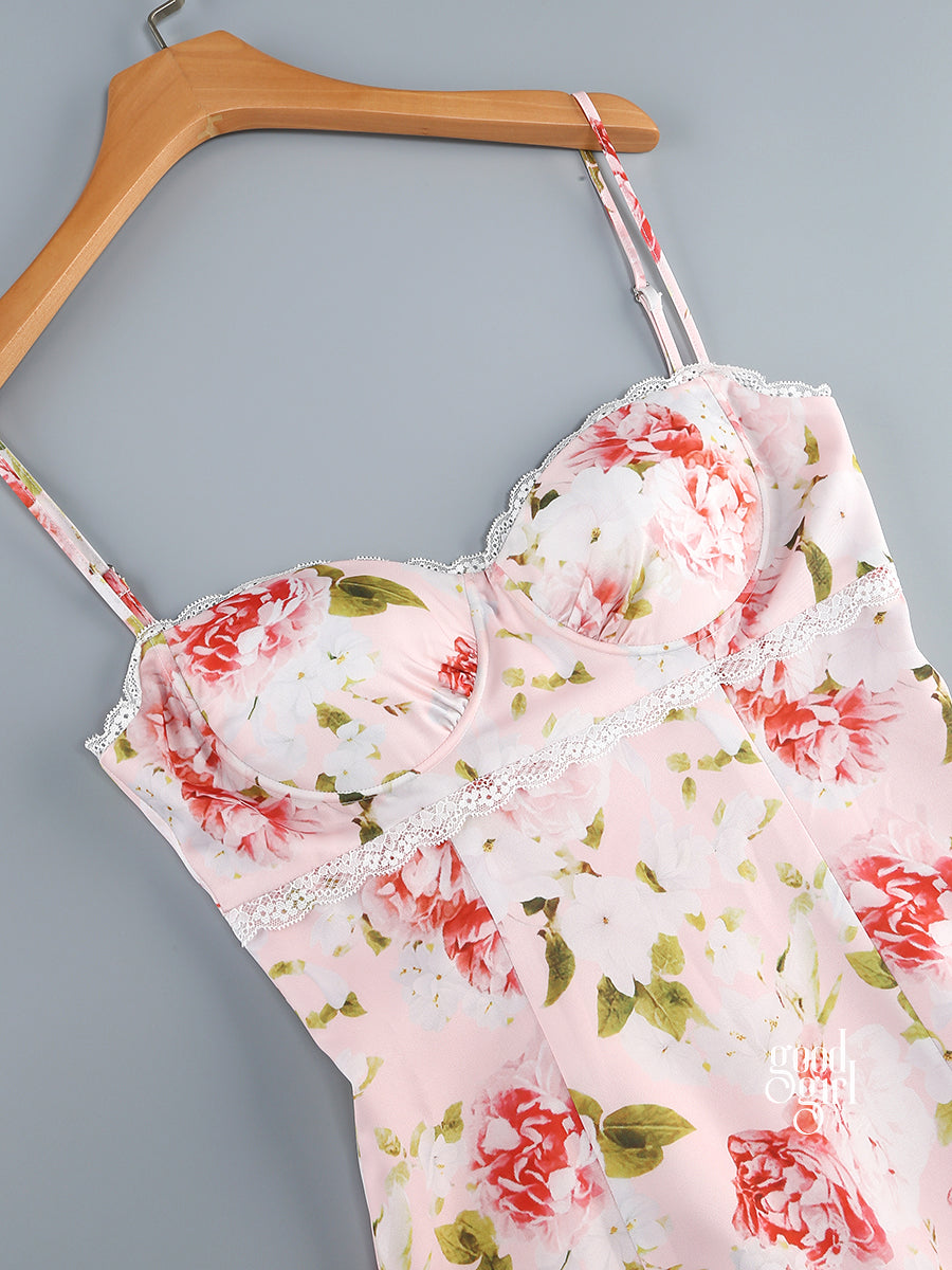 Neila Printed Strapless Maxi Dress [IV6TDIRK]