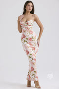 Neila Printed Strapless Maxi Dress [DFY1TN72]