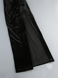 Niylah Pearl Velvet Maxi Dress [VK5IUAME]