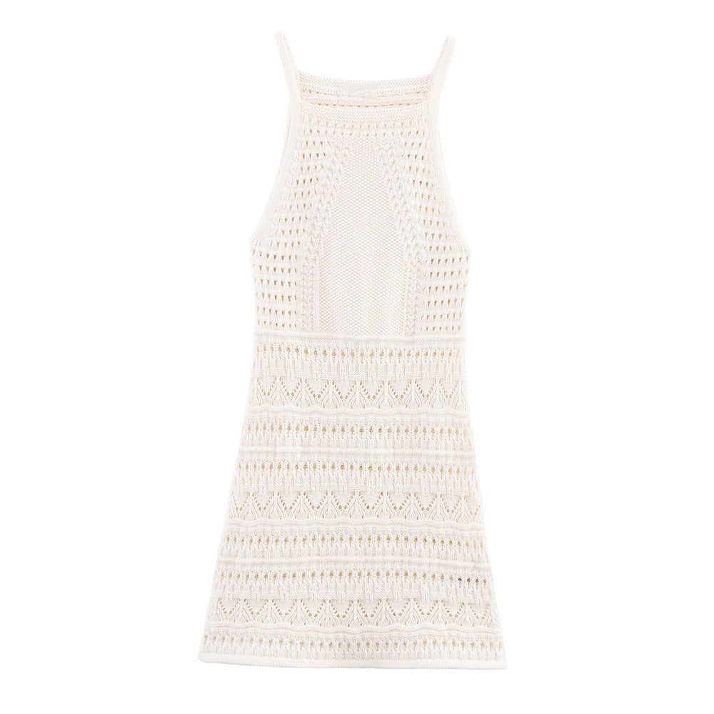 Nohemi Jacquard Halter Mini Dress [CPV1TS8V]