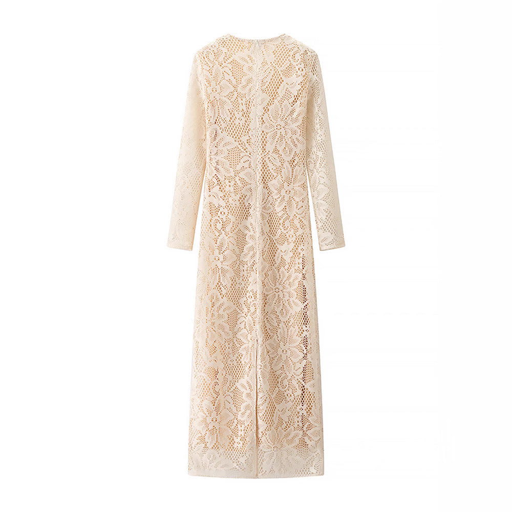 Ohana Lace Bodycon Dress - Apricot [P06TEPTY]