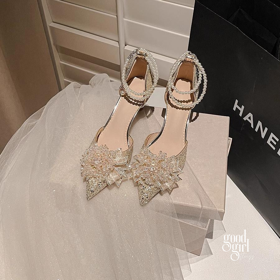 Peyton Glitter Pearl Pumps [KALU6F08]