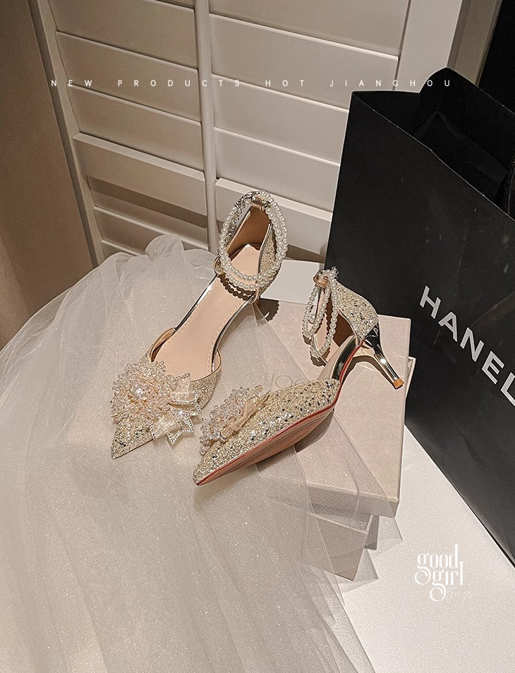 Peyton Glitter Pearl Pumps [EJ3RS678]