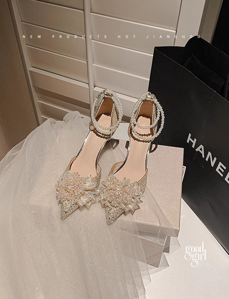 Peyton Glitter Pearl Pumps [Z8ASVFRX]