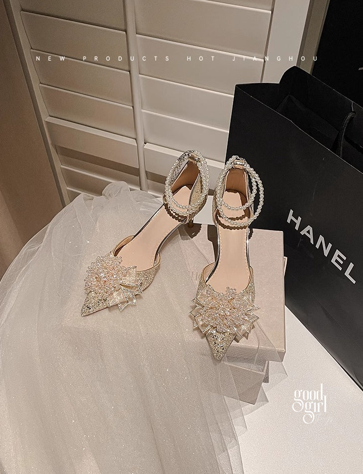 Peyton Glitter Pearl Pumps [8ZJ5RF1O]