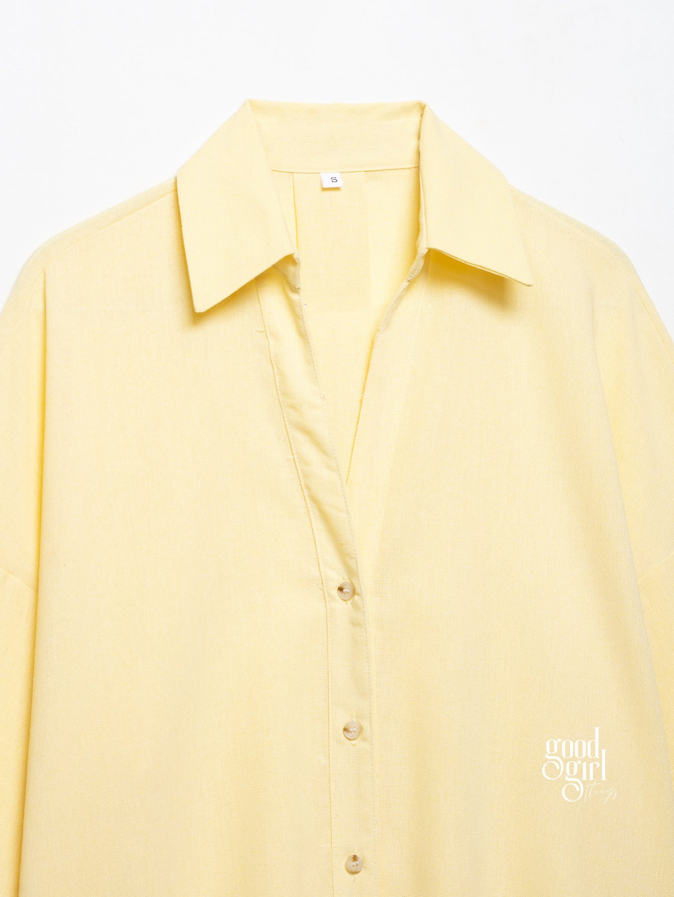 Rachael Oversized Button-Up Shirt [IVUMXWMB]