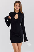 Raylyn Cut-Out Knit Mini Dress [ID39SE13]