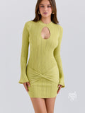 Raylyn Cut-Out Knit Mini Dress [VFXANCGJ]
