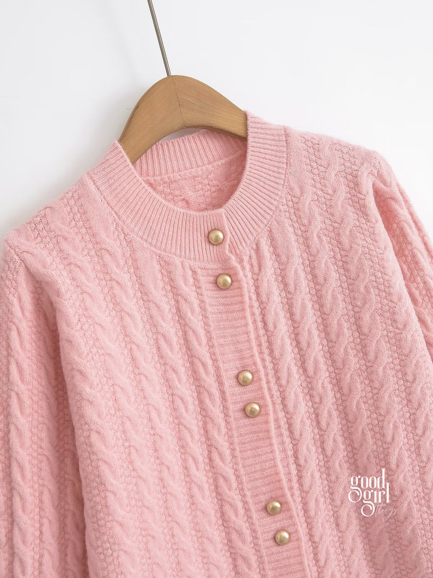 Rey Cropped Knit Cardigan [PTJV7N7T]