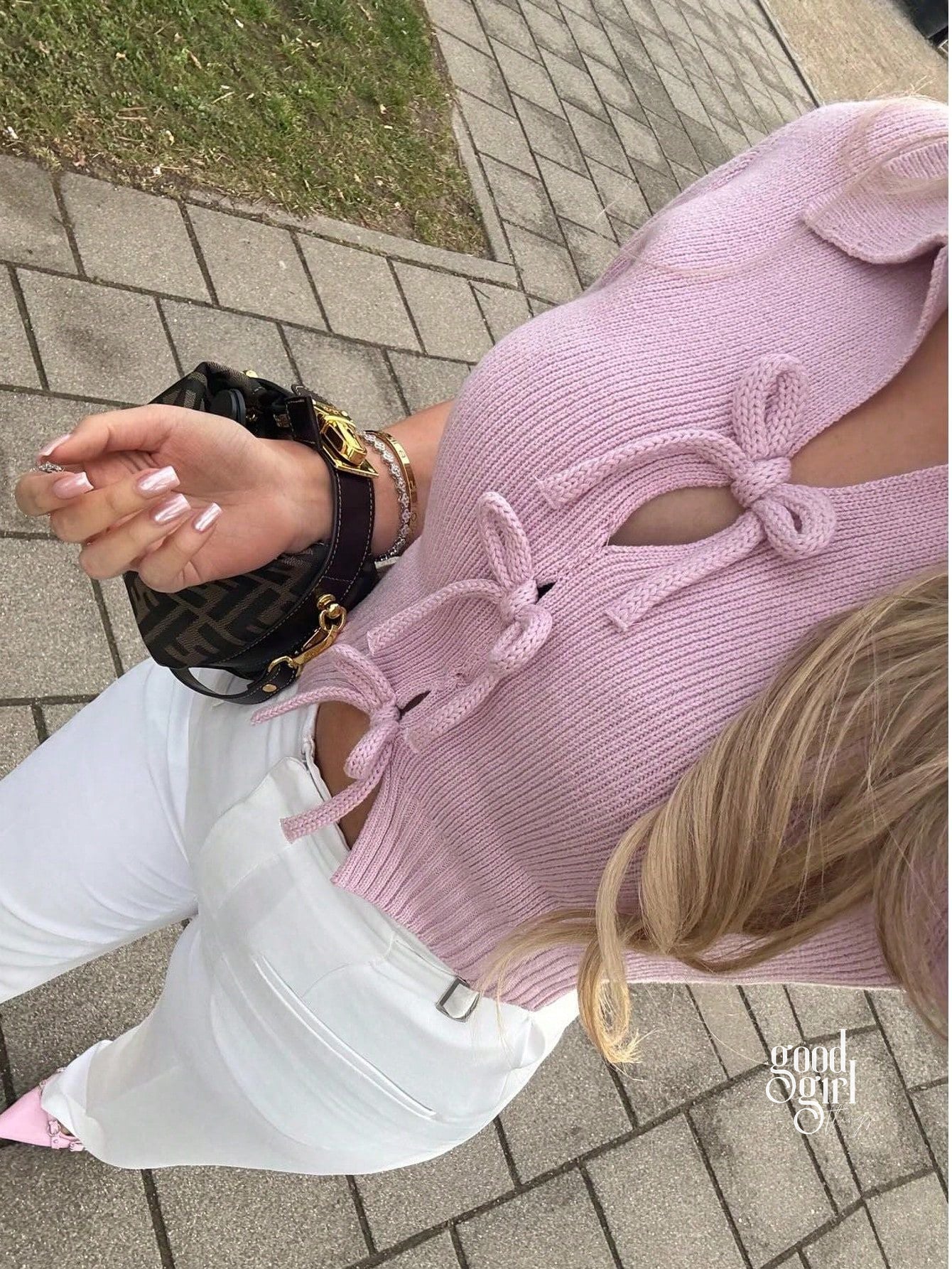 Rhys Bow-Front Knit Cardigan [G8XCUX1I]