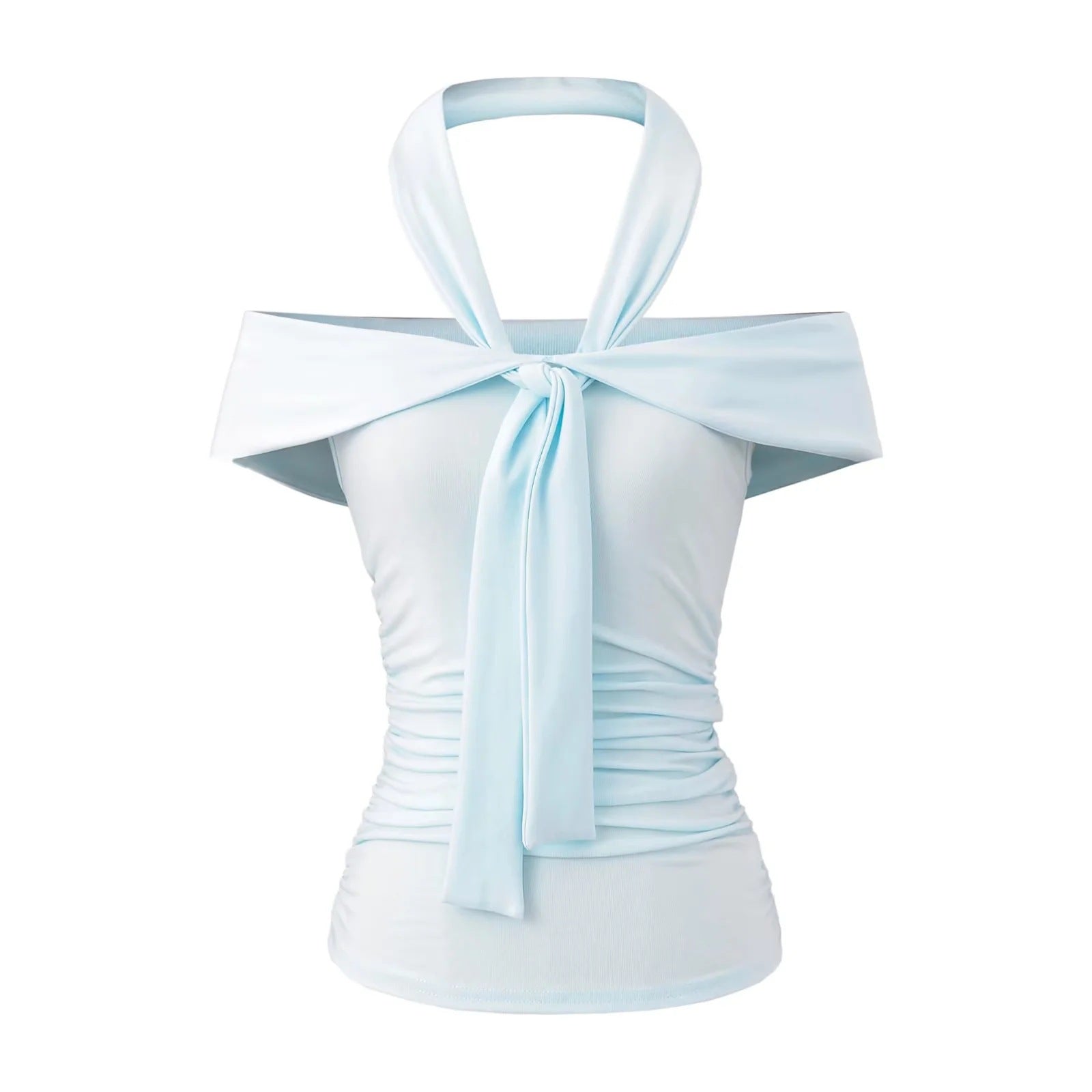 Richelle Asymmetric Halter Top [GSU21W3M]