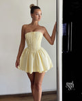 Rivkah Lace Strapless Mini Dress [U602JZ28]
