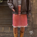 Rya Pink Sequin Midi Skirt [6LY0CXEM]