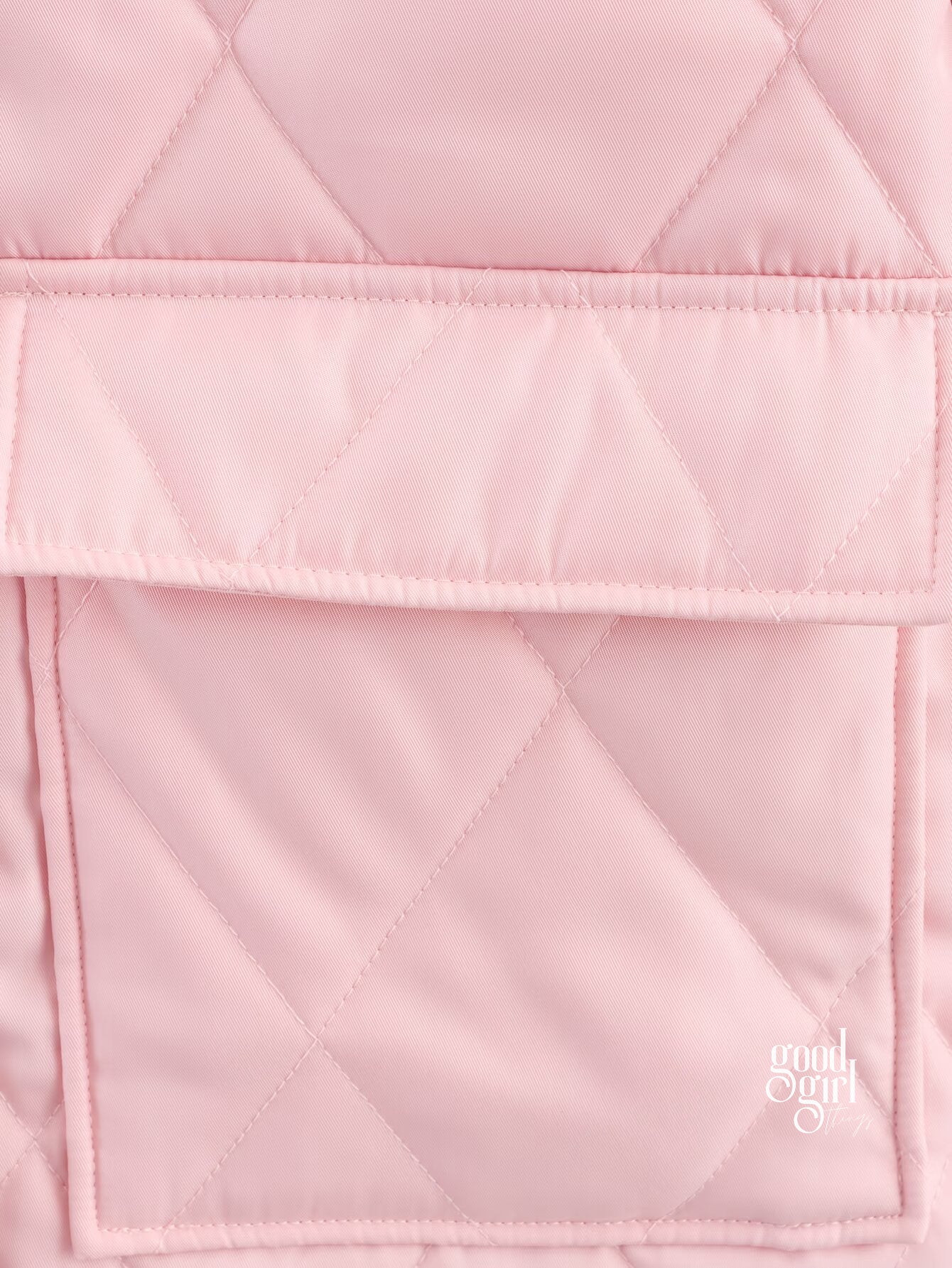 Ryder Pink Quilted Utility Jacket [HWIWPL86]