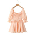 Ryver Square Neck Puff Sleeve Mini Dress [4E85HAVN]