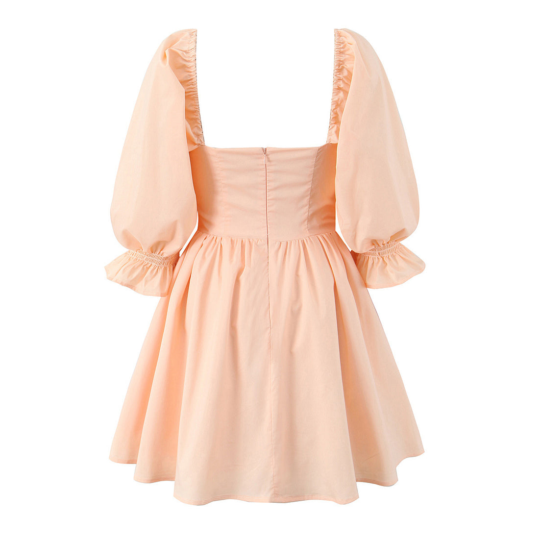 Ryver Square Neck Puff Sleeve Mini Dress [173Y5TP4]