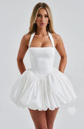 Sahasra Bow Halter Mini Dress [9XAN3M21]