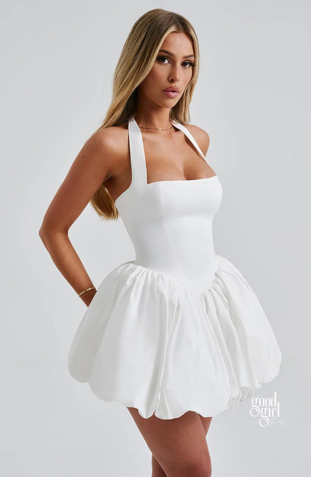 Sahasra Bow Halter Mini Dress [8U05R2WW]