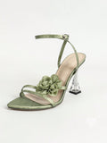 Samaria Stiletto Strap Sandals [I4S5CDBK]