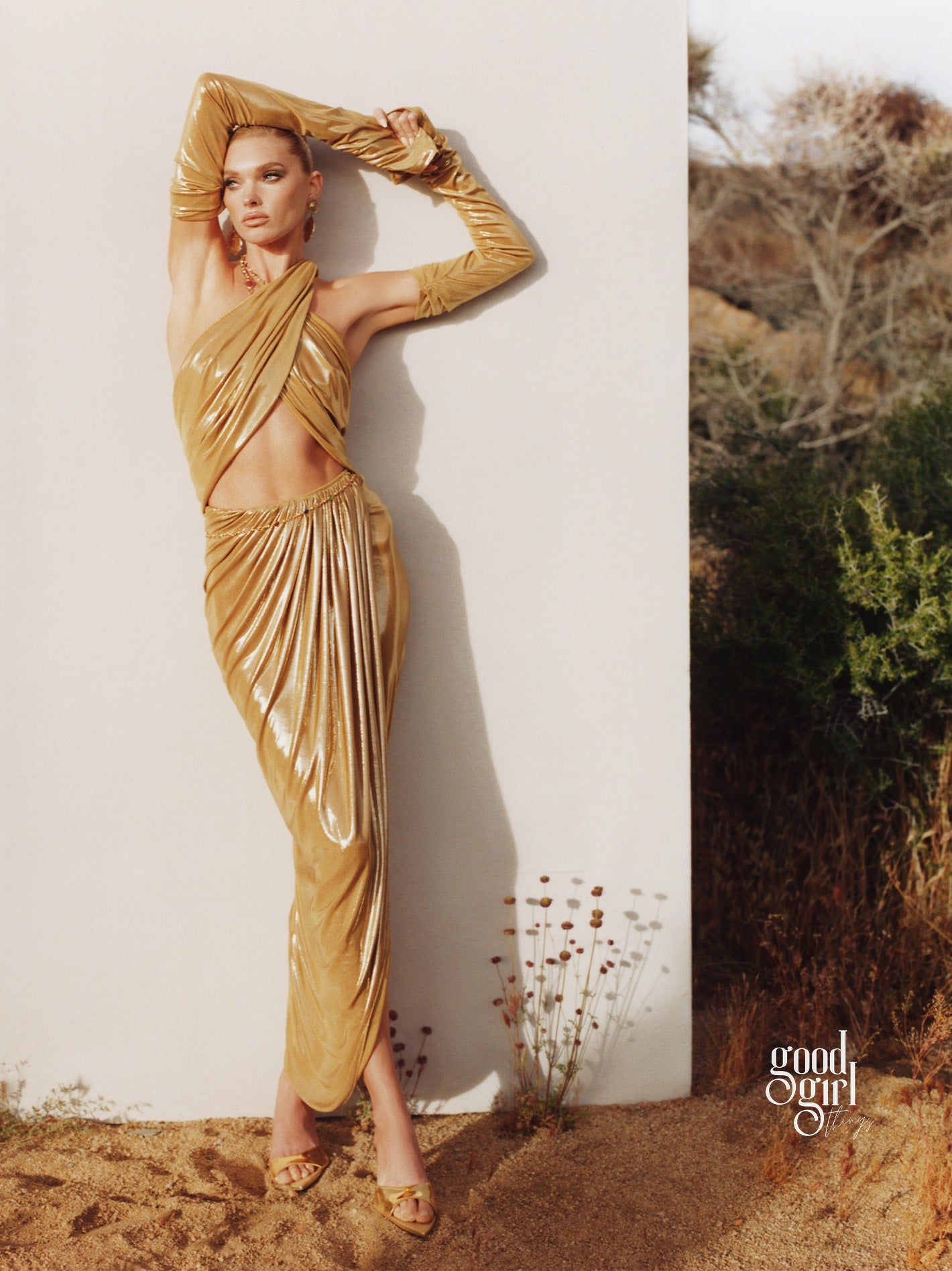 Sanjana Ruched Halter Gown [6AT8WTQ3]