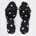 Satin Bow Pointed Toe Mules [O6W4CIX9]
