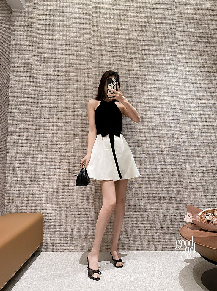Satin Bow Pointed Toe Mules [R16RRZGI]