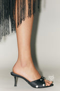 Satin Bow Pointed Toe Mules [8EN5OMH7]