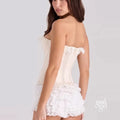 Scarlett Lace Bustier Short Set [WD5V4OWG]