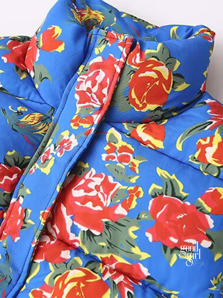 Summer Floral Padded Jacket [NDE28YAV]