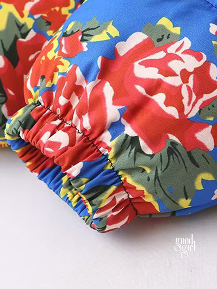 Summer Floral Padded Jacket [UJK5CQGC]