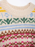 Terri Contrasting Jacquard Sweater [CW7KF6B1]