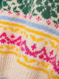 Terri Contrasting Jacquard Sweater [48MGXFZW]