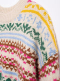 Terri Contrasting Jacquard Sweater [VFUEV28O]