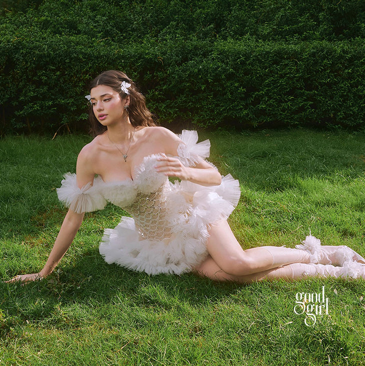 Textured Puffy Mini Skirt Set [6X7XN01K]