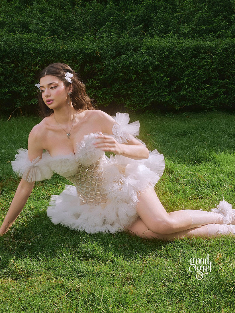 Textured Puffy Mini Skirt Set [2T5ETNPN]