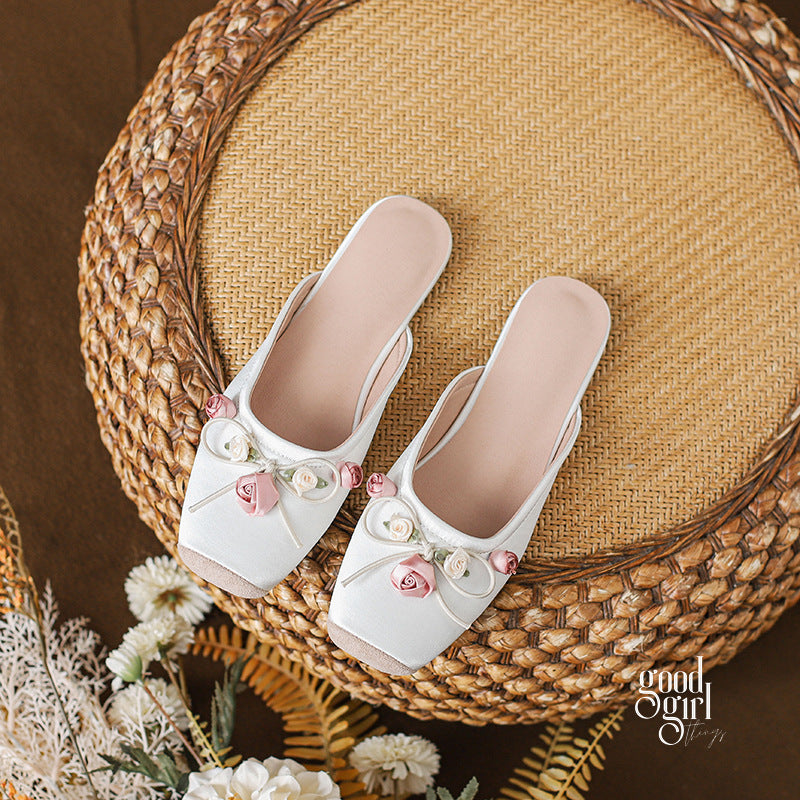 Vida Embellished Ballet Mules [0HYQO8S1]