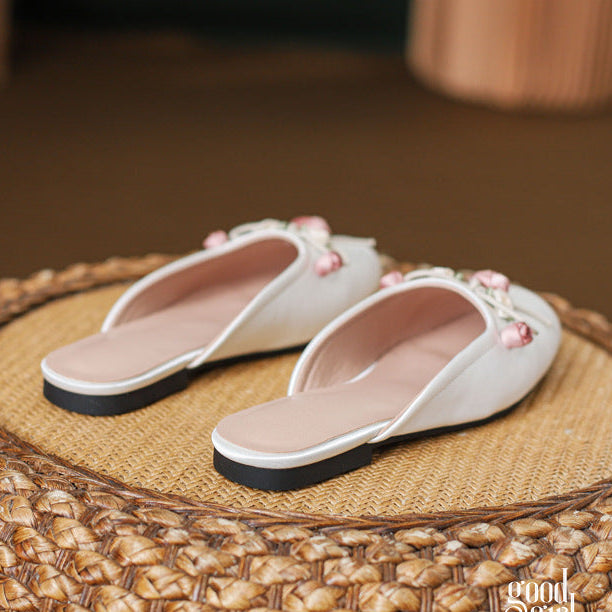 Vida Embellished Ballet Mules [IC7EVGC7]