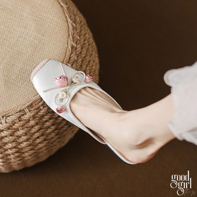 Vida Embellished Ballet Mules [892GN757]