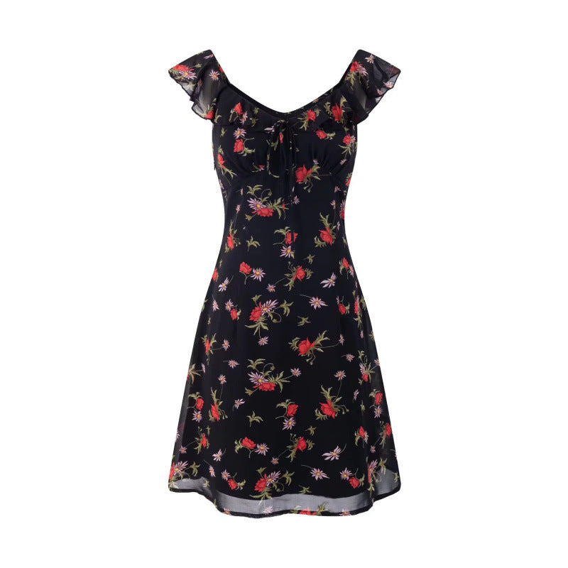 Violeta Floral Ruffled Mini Dress [WWTNQWK8]