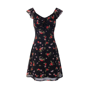 Violeta Floral Ruffled Mini Dress [WWTNQWK8]