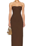 Vita Strapless Bandage Dress [QV037GR4]