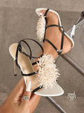 Yazmin Floral Stiletto Sandals [JPMPK3Y5]